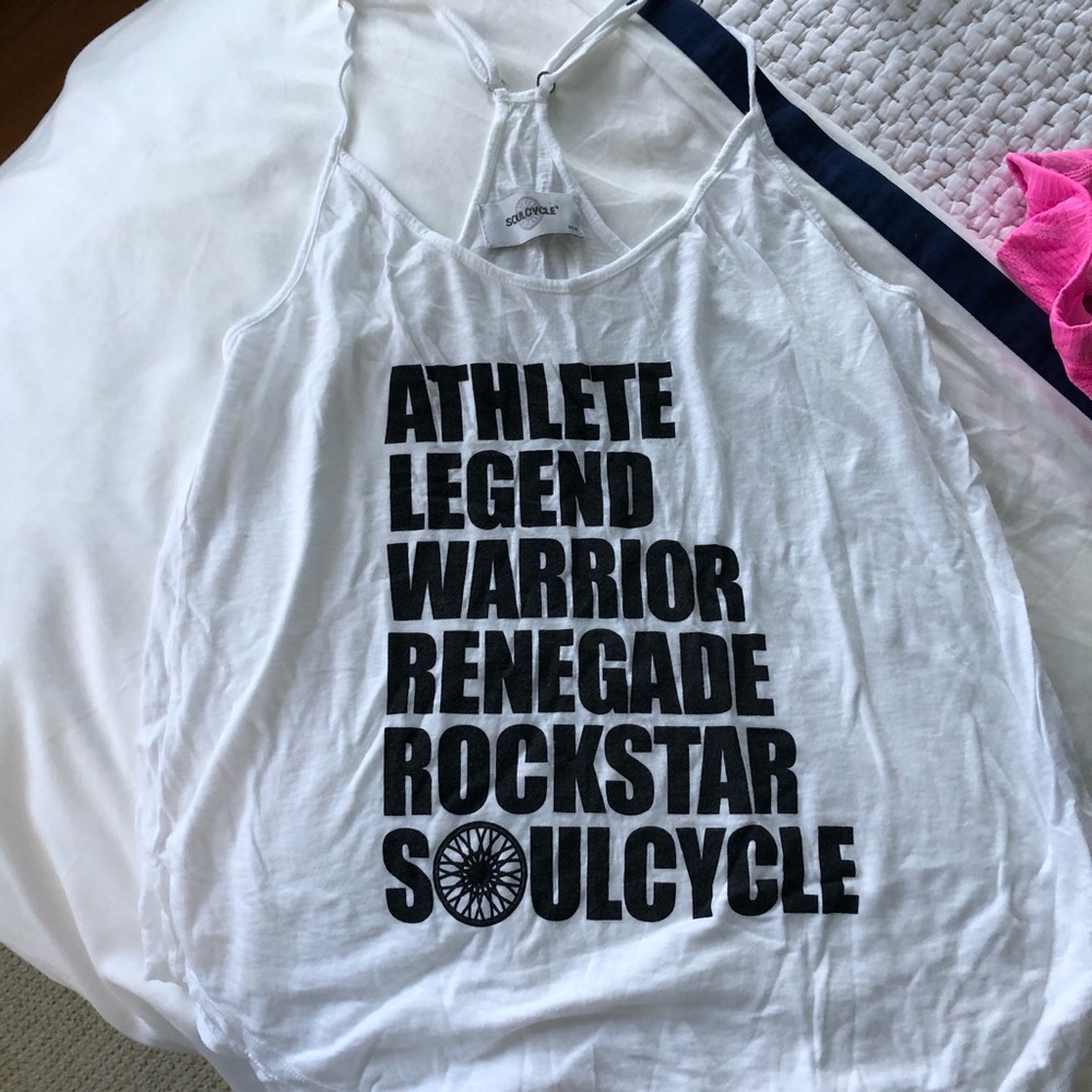 SoulCycle athlete legend warrior tank top
